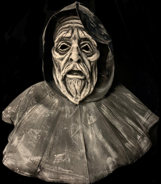 Mask- Cemetery Statuary Monk